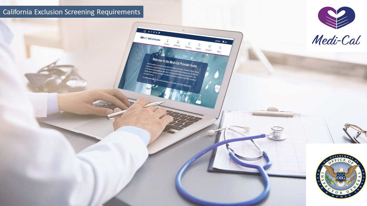 California Exclusion List Screening Requirements for MediCal